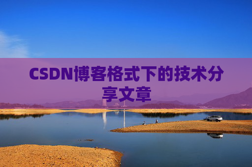 CSDN博客格式下的技术分享文章